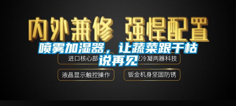 噴霧加濕器，讓蔬菜跟干枯說再見