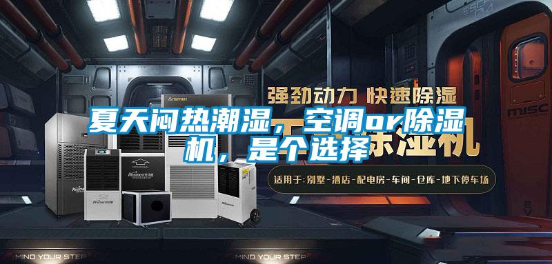 夏天悶熱潮濕，空調or除濕機，是個選擇