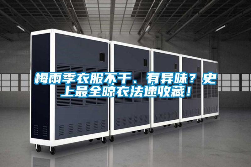 梅雨季衣服不干、有異味？史上最全晾衣法速收藏！