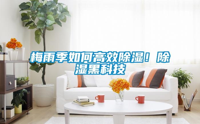梅雨季如何高效除濕！除濕黑科技
