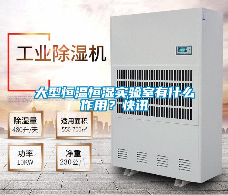 大型恒溫恒濕實驗室有什么作用？快訊