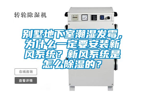 別墅地下室潮濕發(fā)霉，為什么一定要安裝新風系統(tǒng)？新風系統(tǒng)是怎么除濕的？