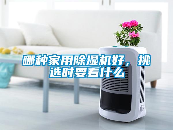 哪種家用除濕機好，挑選時要看什么