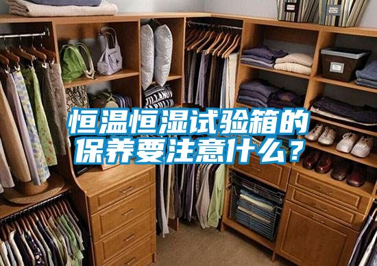 恒溫恒濕試驗箱的保養要注意什么？