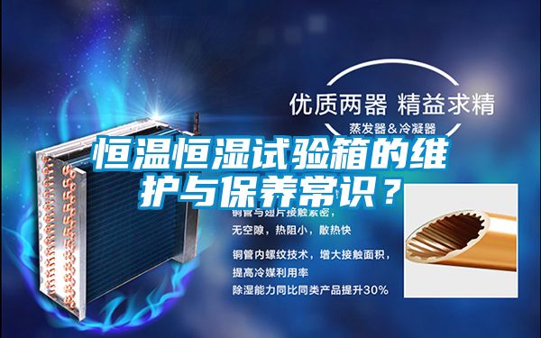 恒溫恒濕試驗箱的維護(hù)與保養(yǎng)常識？