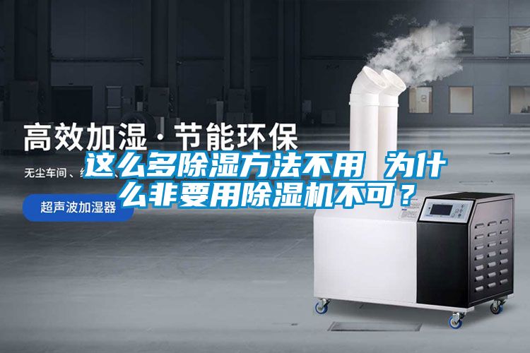 這么多除濕方法不用 為什么非要用除濕機不可？