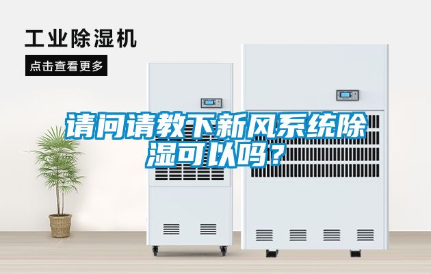 請問請教下新風系統除濕可以嗎？