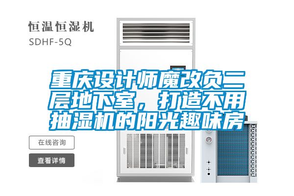 重慶設(shè)計師魔改負(fù)二層地下室，打造不用抽濕機的陽光趣味房