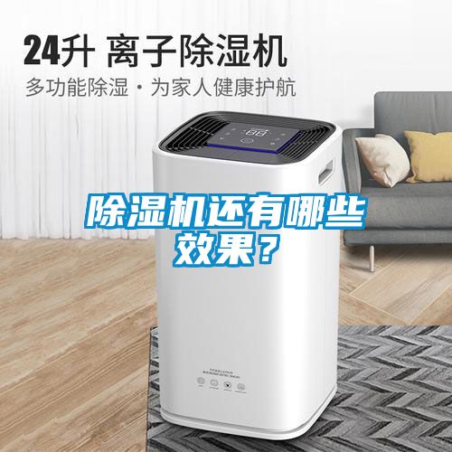 除濕機還有哪些效果？